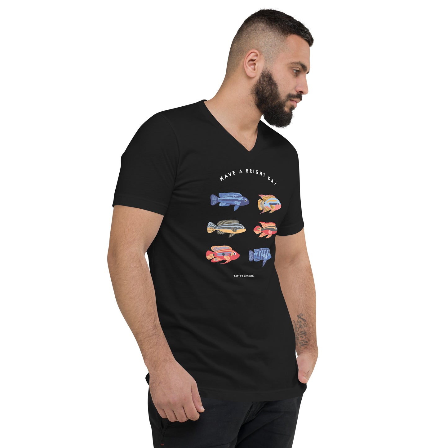 Unisex Short Sleeve V-Neck T-Shirt